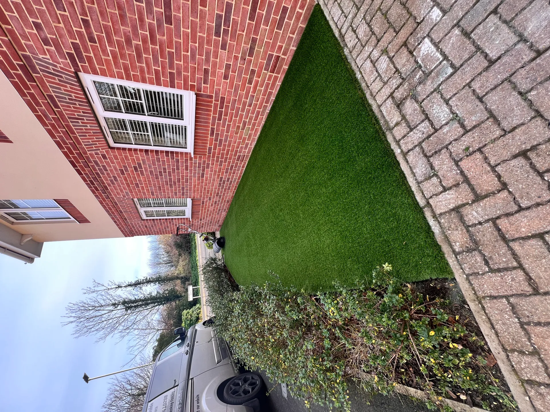 Lush artificial lawn